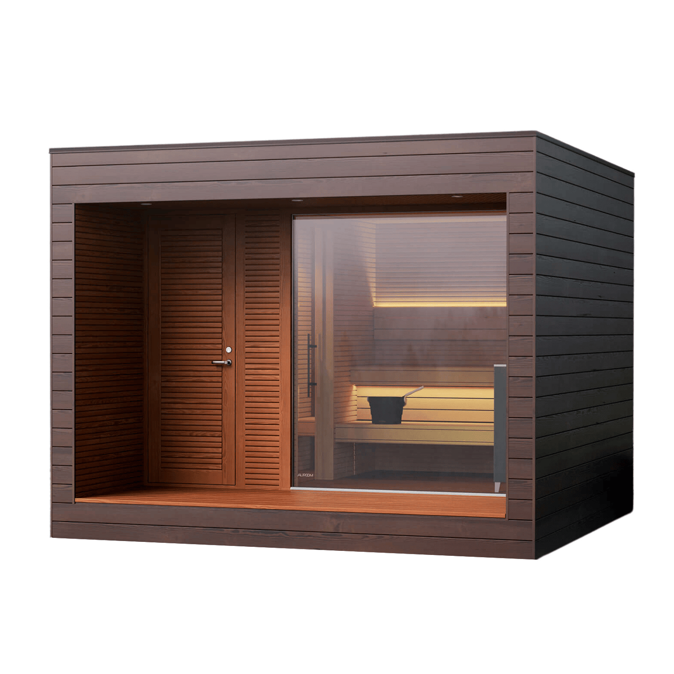 Auroom Natura Modern Outdoor Sauna with Changing Room — photo 1